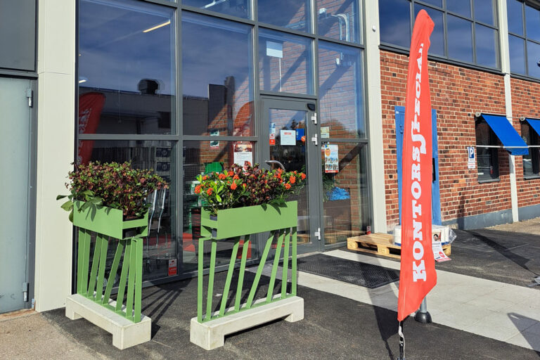 avskärmning vid uteservering