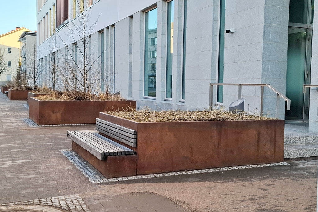 corten i stadsmiljö