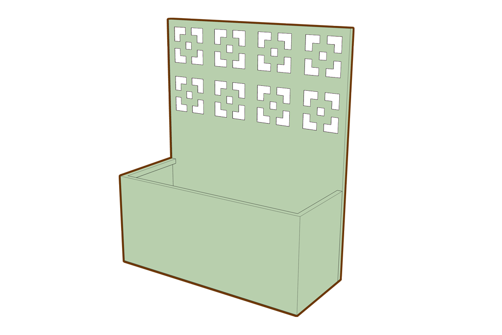 Planter Farang med laserskuren lackad plåt