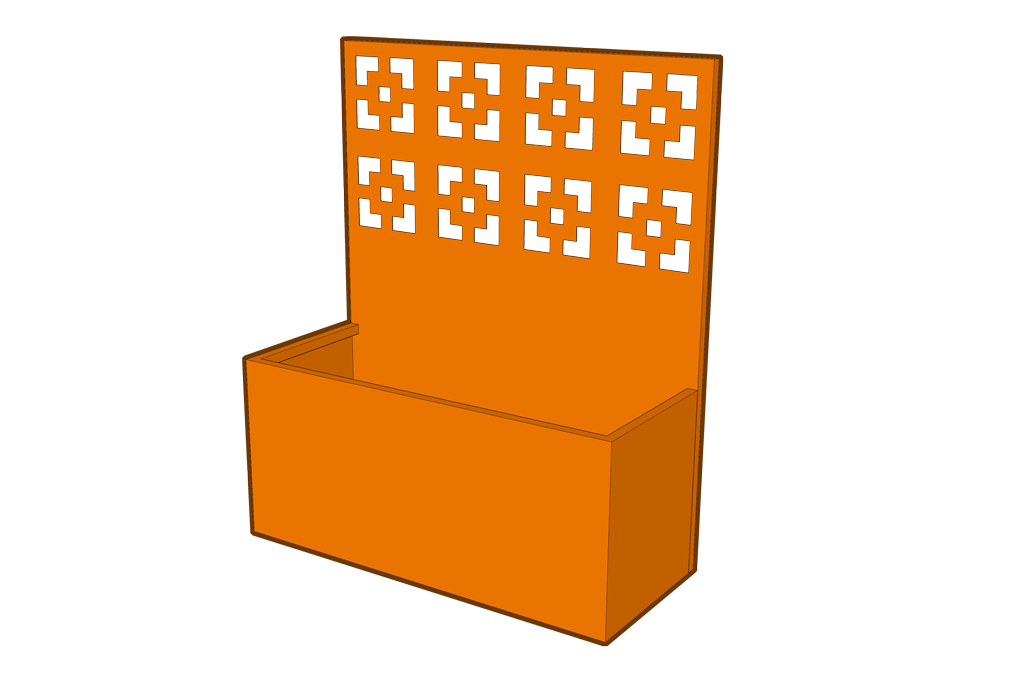 Planter Farang med laserskuret cortenstål