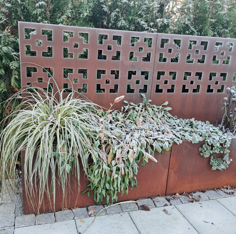 planteringskärl med avskärmning med mönster