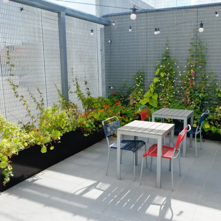 planteringskärl på takterrass