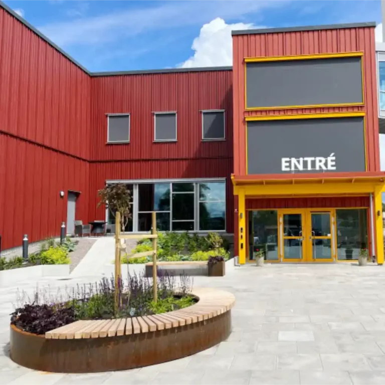 runt l-stöd i corten