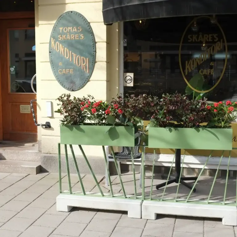 avskärmning vid uteservering