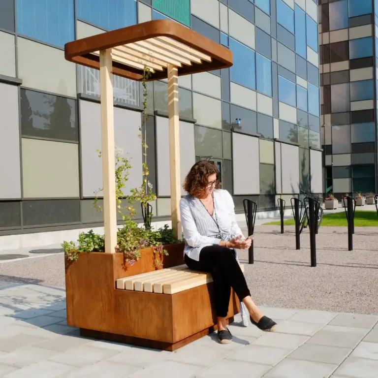 planteringskärl med pergola